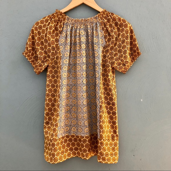 Joie Women's Masha Tassel Printed Silk Top - Picture 3 of 3